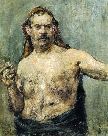 Self-portrait with Glass, Lovis Corinth